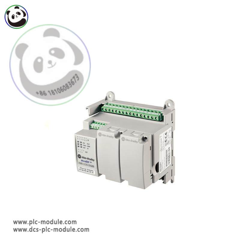 AB Micro820 AB 2080-LC20-20QBBK I/O Controller, Integrated ENet/IP Communication, Compact Design