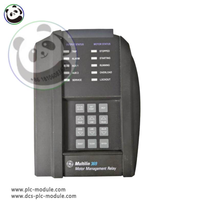 GE 369-HI-R-M-0-0 Motor Management Digital Relay - High-Performance Control for Medium-Sized Motors