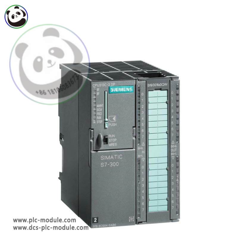 SIEMENS S7-300 Compact CPU 313C-2DP, 16 DI/16 DO, 3 Fast Counters, Integrated DP Interface, 24V DC Power Supply