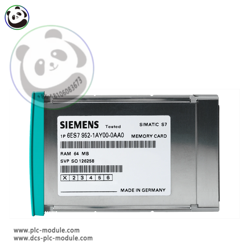 SIEMENS 6ES7952-1AK00-0AA0 RAM Memory Card: Industrial Control Module