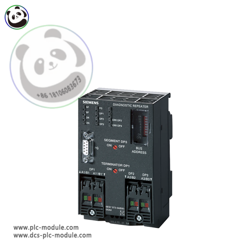 SIEMENS 6ES7972-0AB01-0XA0 Diagnostic Repeater - Industrial Control Module, 200 Characters