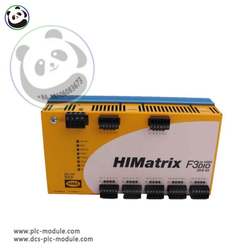 HIMA F3DIO20/802 Safety Module: 20-Channel Input & 8-Channel Output Safety Module for Industrial Automation