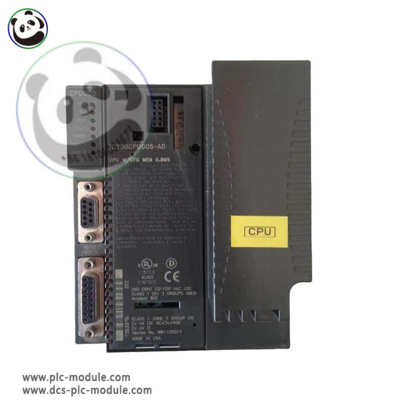 GE IC200CPU005 Industrial Control Module