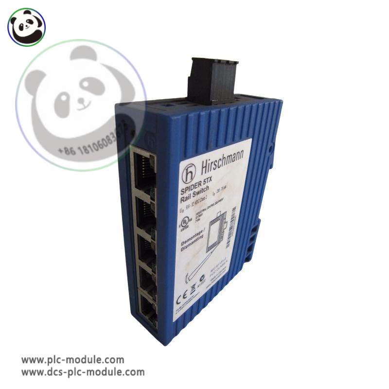 Hirschmann SPIDER 5TX Rail Switch: Unmanaged Ethernet Switch for Industrial Environments