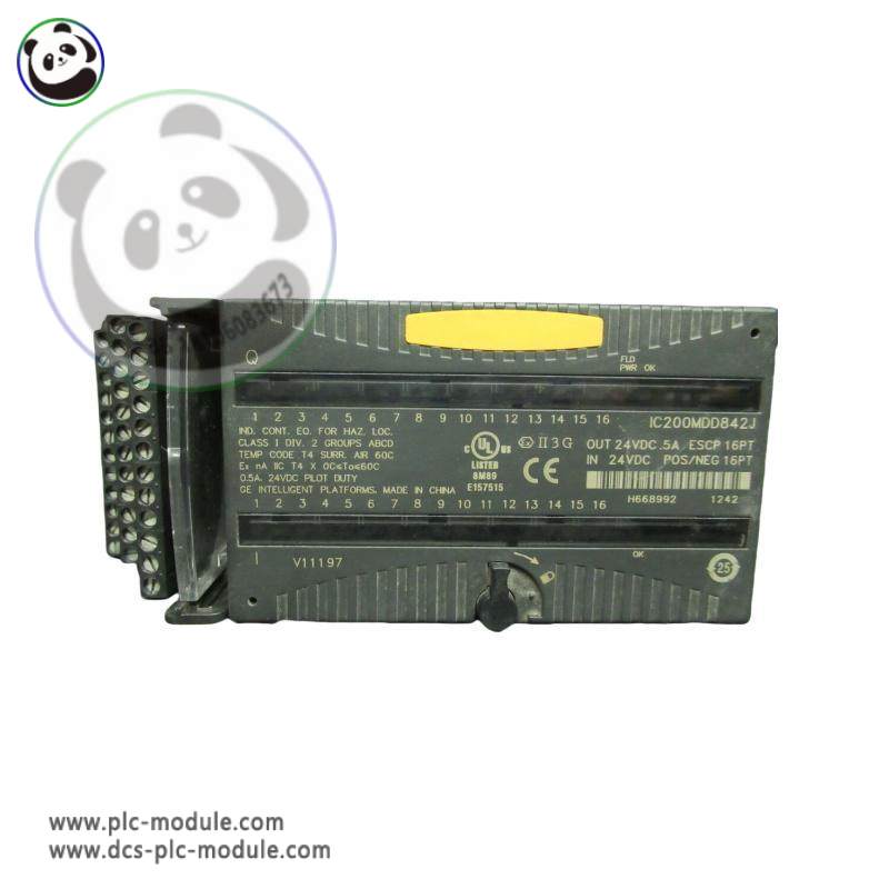 GE IC200MDD842J: Industrial-grade 24VDC Output ESCP with 16-Point Input Module