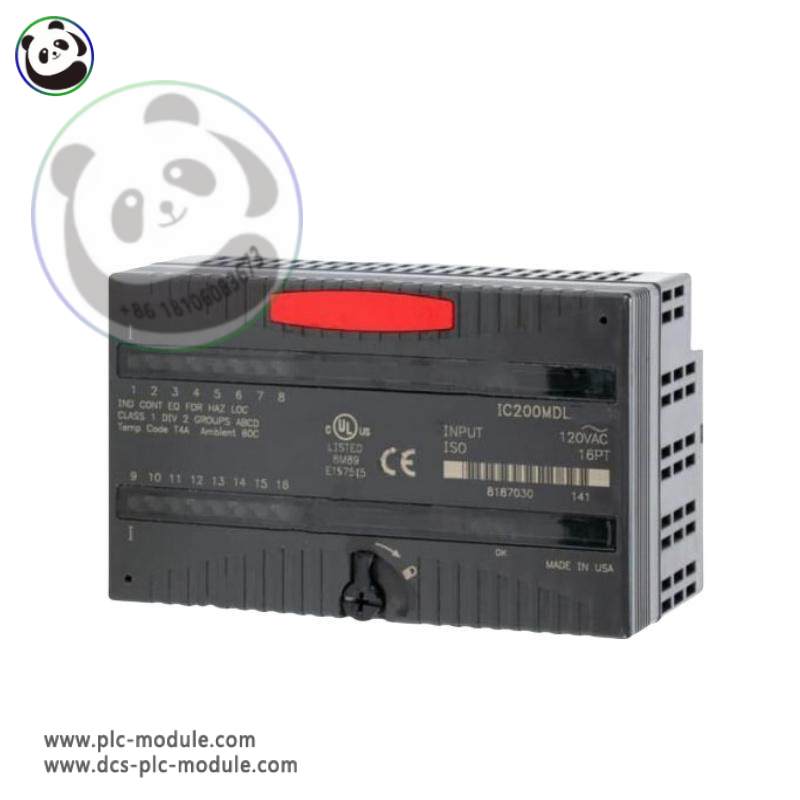 GE IC200MDL241 AC Input Module - 16 Point, for Industrial Control Systems