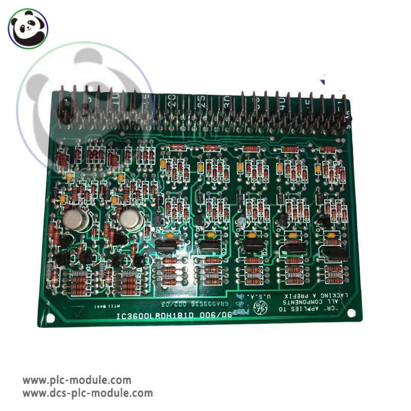 GE FANUC IC3600LRDH1B1D Relay Driver Card - Mark I/Mark II Series Gas/Steam Turbine Control