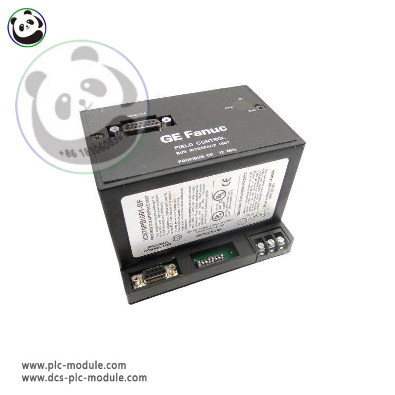 GE Fanuc IC670PBI001 - Profibus Bus Interface Unit, Industrial Control Module