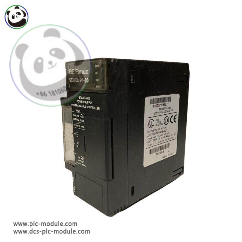 GE IC693PWR321Y: High-Performance Standard Power Supply Module