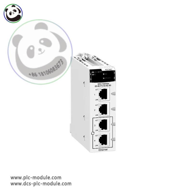 Schneider Electric BMXNOC0401: Industrial Ethernet Communication Module, 200 Characters or Less