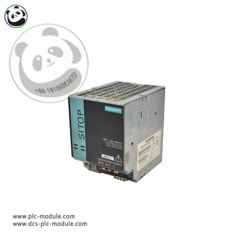 SIEMENS 6EP1334-3BA00 Industrial Power Supply, High Efficiency & Reliability Module