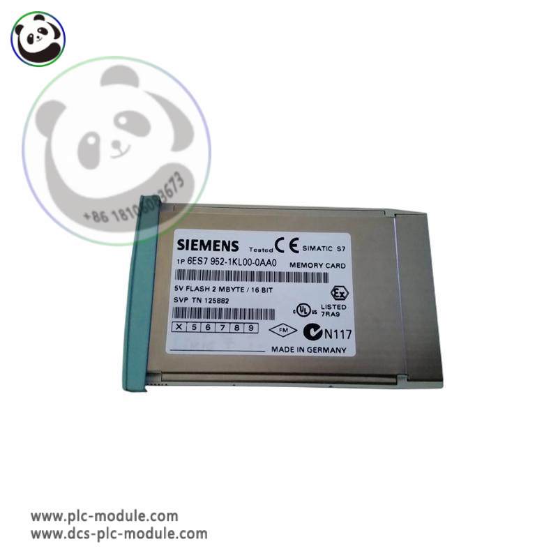 SIEMENS 6ES7952-1KL00-0AA0 Memory Module for Industrial Control Systems