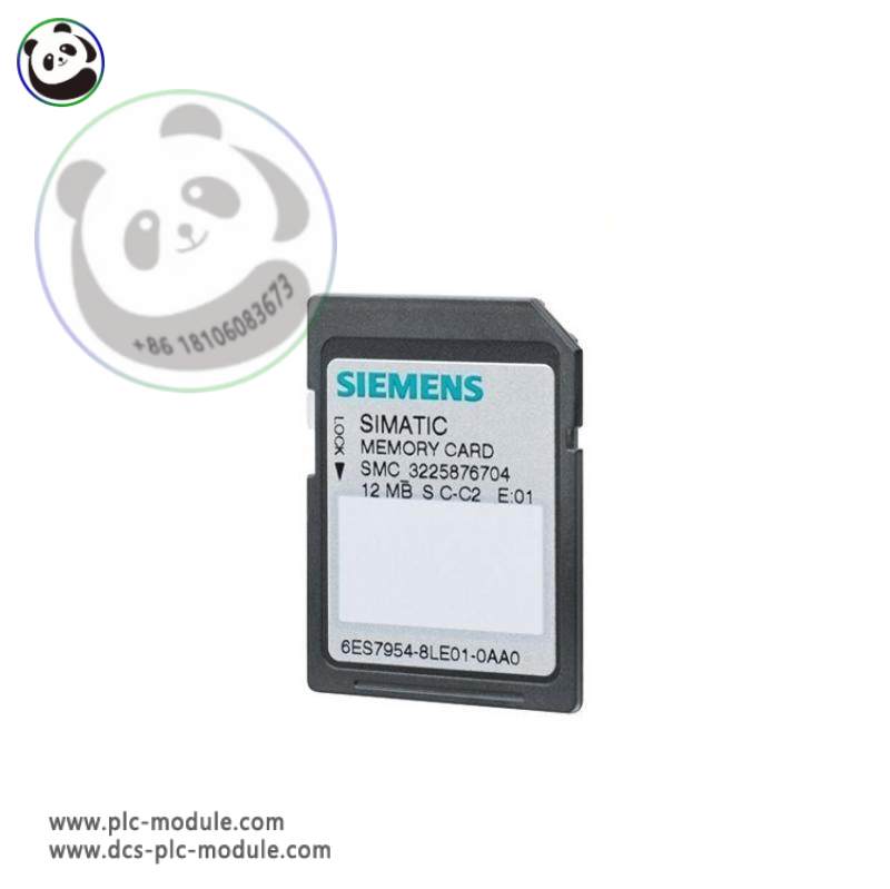 SIEMENS 6ES7954-8LE03-0AA0 Memory Card for Industrial Control Systems