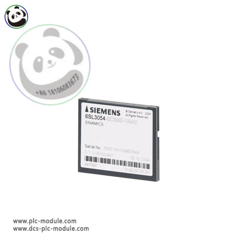 Siemens SINAMICS S120 CompactFlash Card 6SL3054-0AA01-1AA0: Industrial Control Solutions for Enhanced Efficiency